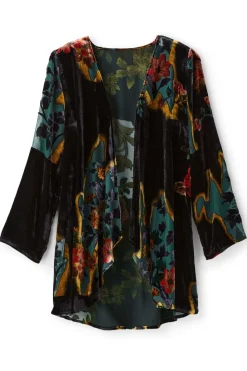 Clearance Soft Surroundings Aaliyah Floral Velvet Topper SecretGardenBurnout