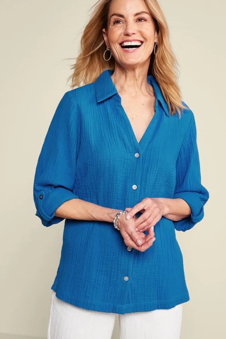 Best Soft Surroundings Addison Gauze Big Shirt