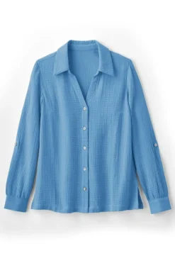 Best Soft Surroundings Addison Gauze Big Shirt