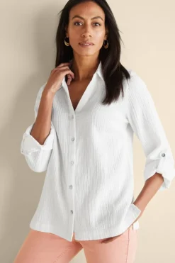 Best Soft Surroundings Addison Gauze Big Shirt
