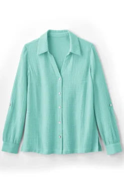 Best Soft Surroundings Addison Gauze Big Shirt