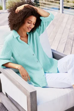 Best Soft Surroundings Addison Gauze Big Shirt