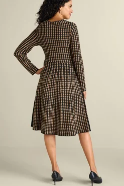 New Soft Surroundings Aida Surplice Dress Hazelnut