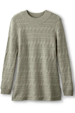 Hot Soft Surroundings Alena Cable Sweater Tunic
