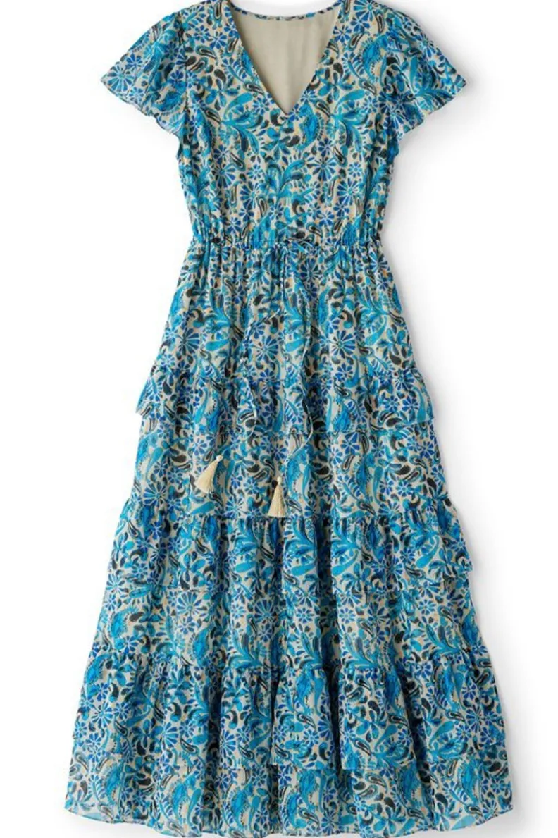 Fashion Soft Surroundings Aleyah Maxi Dress PaisleyIkatOvercast