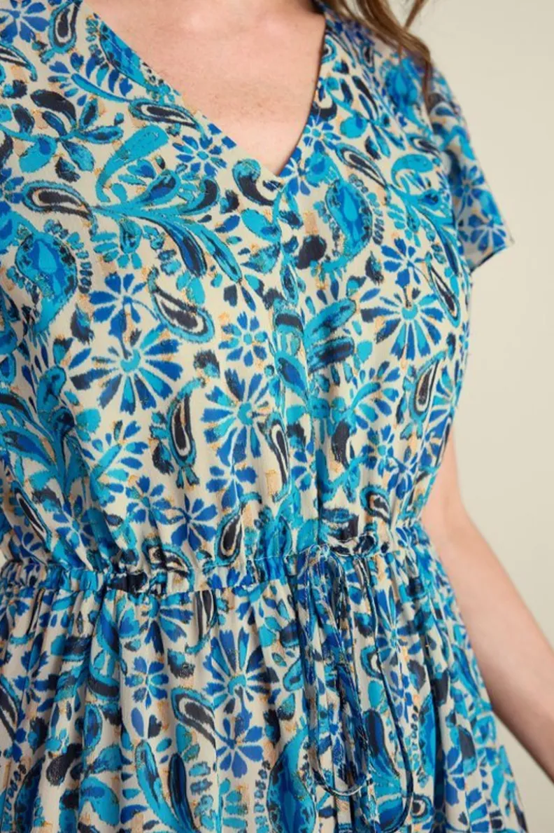 Fashion Soft Surroundings Aleyah Maxi Dress PaisleyIkatOvercast