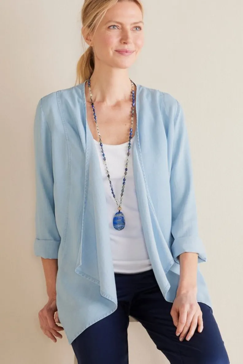 Online Soft Surroundings Alicante Tencel™ Topper LightChambray