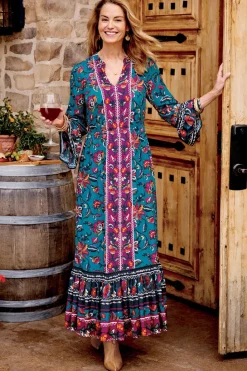 Clearance Soft Surroundings Allene Maxi Dress SophiaFloral&Border