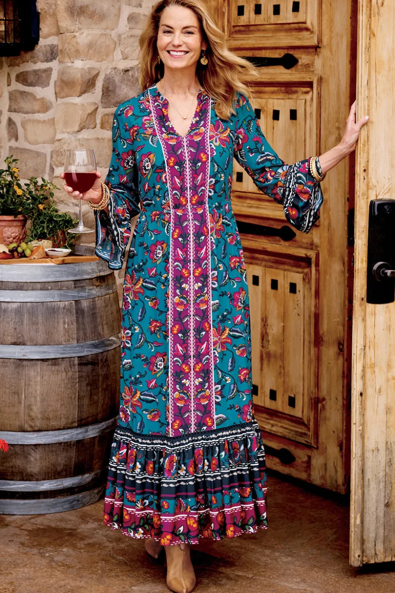 Clearance Soft Surroundings Allene Maxi Dress SophiaFloral&Border