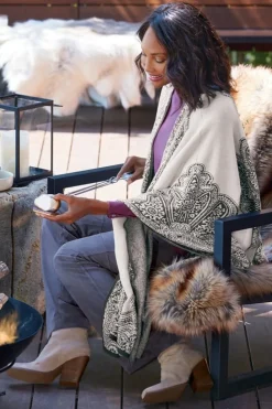 Discount Soft Surroundings Amedeo Wrap Ecru