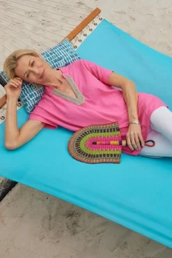 Sale Soft Surroundings Annalise Linen Blend Tunic AzaleaPink