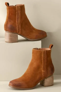 Online Soft Surroundings Antelope Nila Braid Bootie Cognac