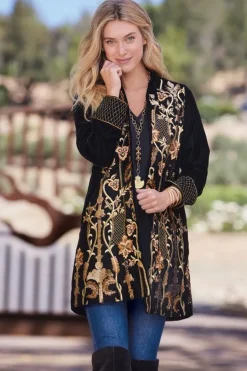 Outlet Soft Surroundings Antoinette Jacket Black