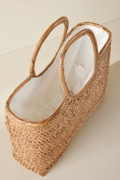 Fashion Soft Surroundings April Woven Bag Tan