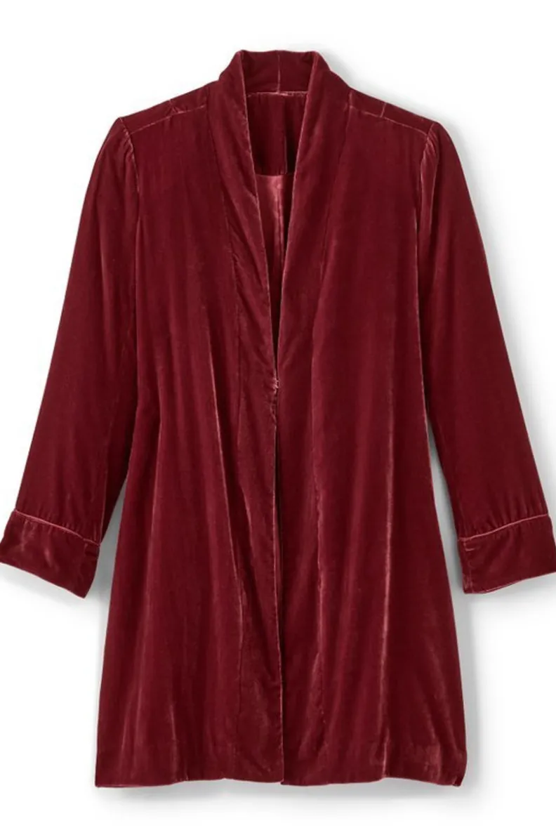 Hot Soft Surroundings Aria Velvet Jacket