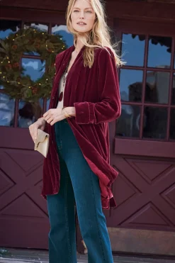 Hot Soft Surroundings Aria Velvet Jacket