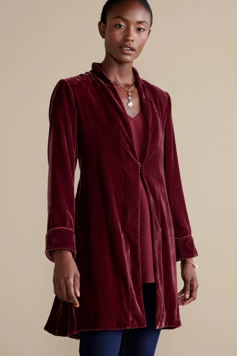 Hot Soft Surroundings Aria Velvet Jacket