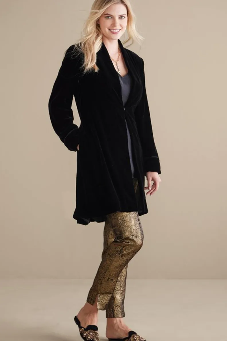 Hot Soft Surroundings Aria Velvet Jacket