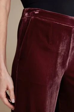Online Soft Surroundings Aria Velvet Wide Leg Pants