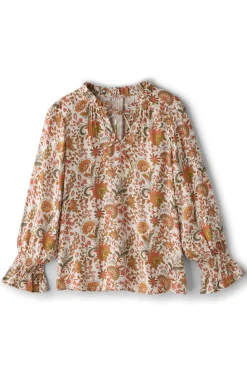 Online Soft Surroundings Asha Long Sleeve Top AutumnalGarden