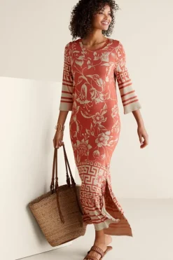 New Soft Surroundings Asteria Dress CoralFloral