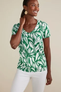 Fashion Soft Surroundings Aubrey Linen Slub Tee