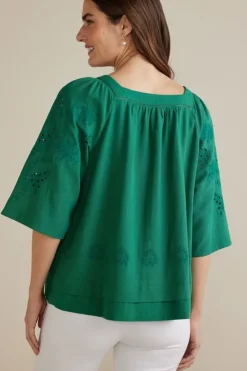 Online Soft Surroundings Avery Top VerdantGreen