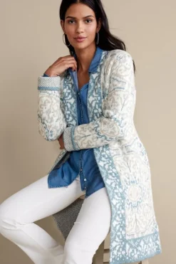 Sale Soft Surroundings Barra Cardigan MedallionMulti