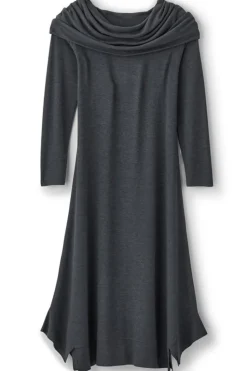 Discount Soft Surroundings B'call Knit Midi Dress CharcoalHeather