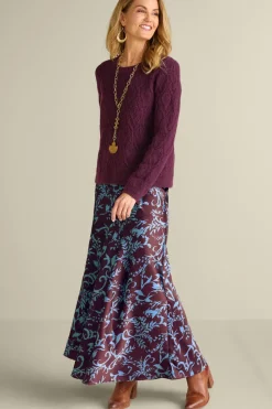 Best Soft Surroundings Blaise Satin Skirt