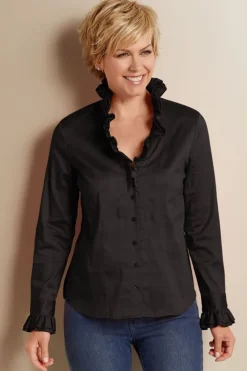 Discount Soft Surroundings Boleyn Shirt White