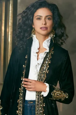 Discount Soft Surroundings Boleyn Shirt White