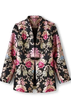 Clearance Soft Surroundings Branca Jacquard Jacket RoseBaroqueJacquard