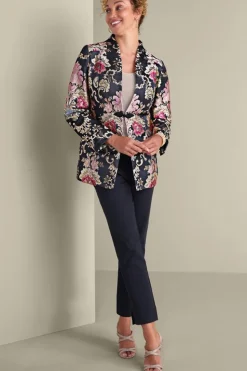 Clearance Soft Surroundings Branca Jacquard Jacket RoseBaroqueJacquard