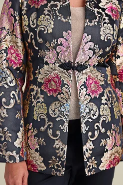 Clearance Soft Surroundings Branca Jacquard Jacket RoseBaroqueJacquard