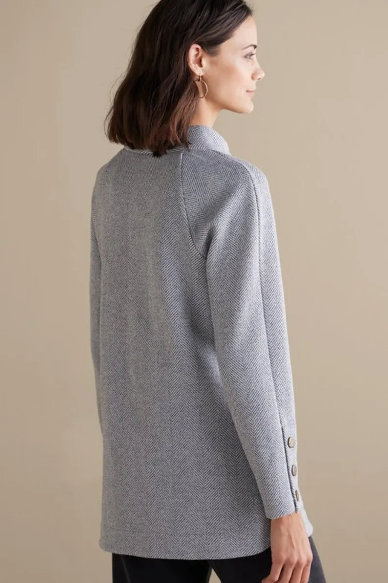 Sale Soft Surroundings Brooke Tunic Black/WhiteCombo