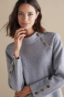 Sale Soft Surroundings Brooke Tunic Black/WhiteCombo