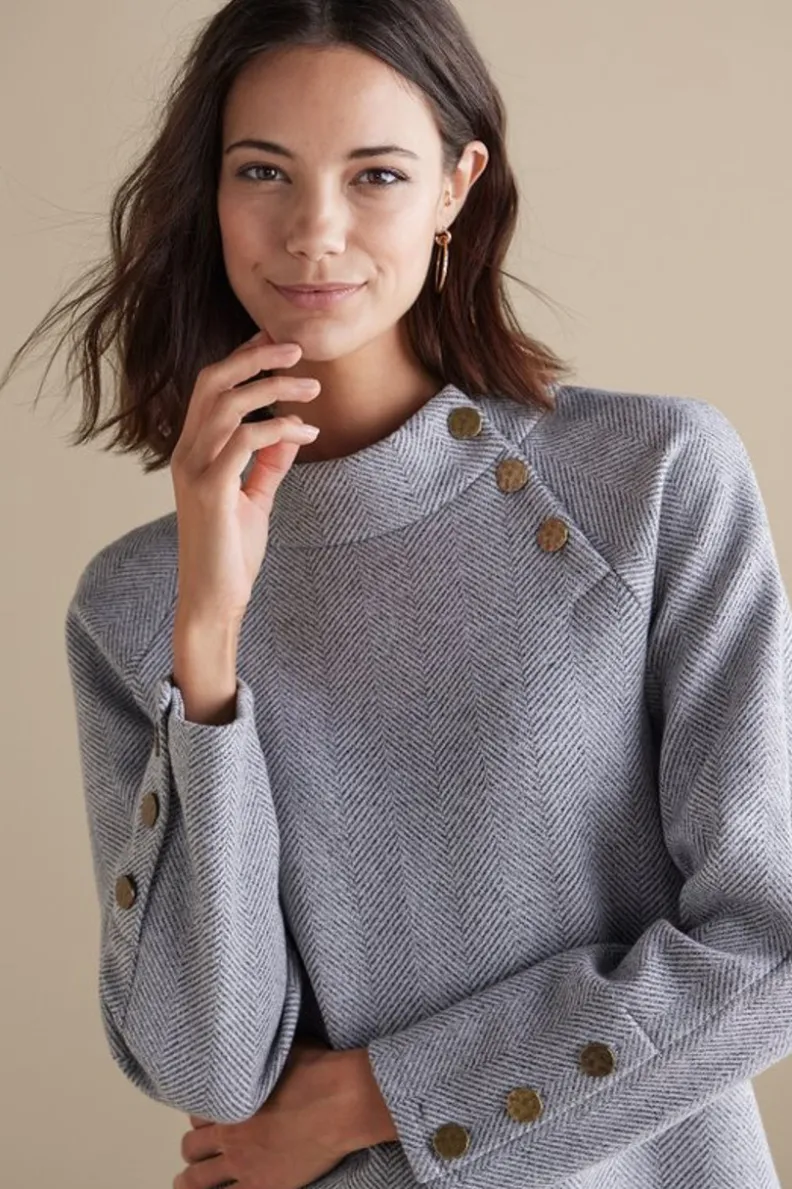 Sale Soft Surroundings Brooke Tunic Black/WhiteCombo