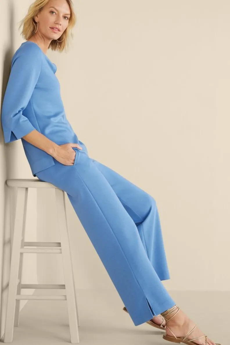 Online Soft Surroundings Ceri Knit Wide-Leg Pants