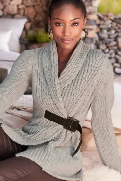 Online Soft Surroundings Country Weekend Sweater Taupe