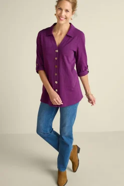Outlet Soft Surroundings Danielle 3/4 Sleeve Tunic