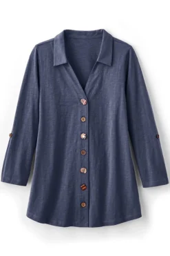 Outlet Soft Surroundings Danielle 3/4 Sleeve Tunic