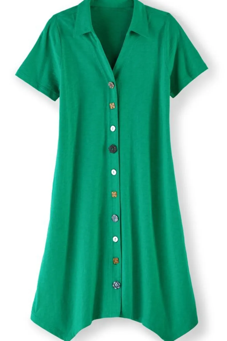 Best Soft Surroundings Danielle Button Dress