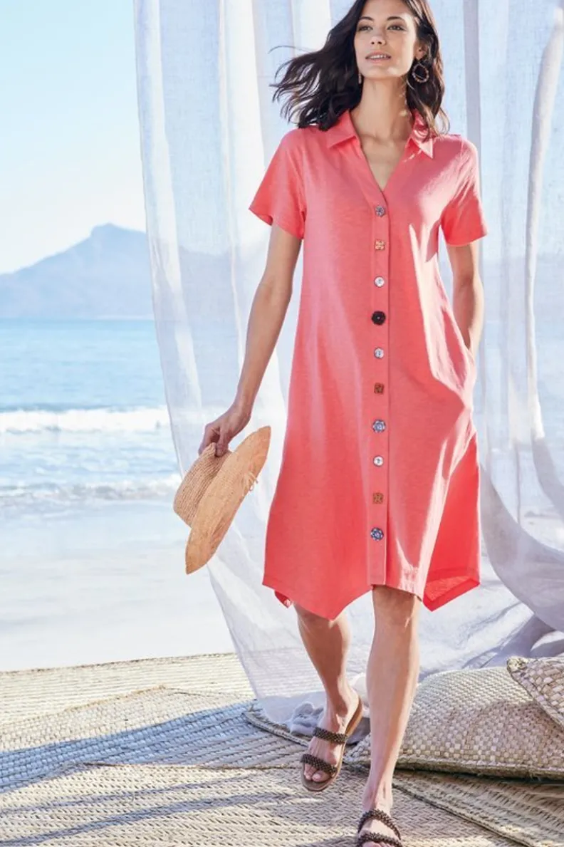 Best Soft Surroundings Danielle Button Dress