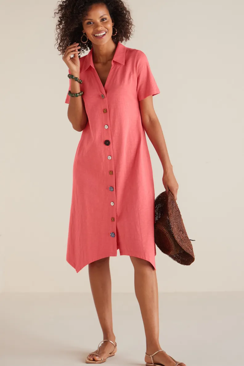 Best Soft Surroundings Danielle Button Dress