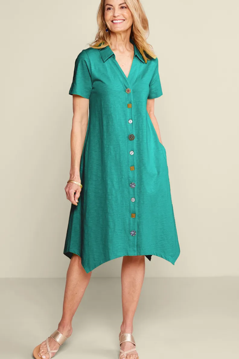 Best Soft Surroundings Danielle Button Dress