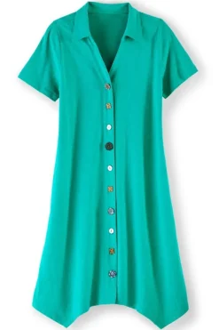 Best Soft Surroundings Danielle Button Dress