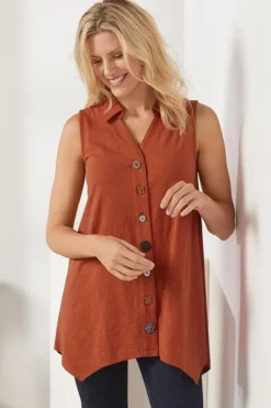 Fashion Soft Surroundings Danielle Button Tank