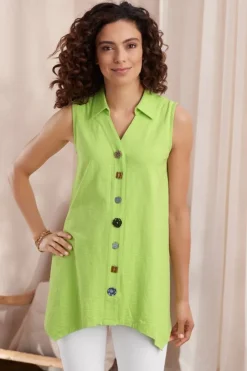 Fashion Soft Surroundings Danielle Button Tank