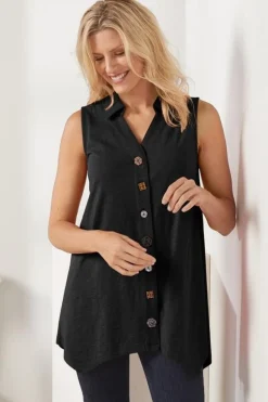 Fashion Soft Surroundings Danielle Button Tank
